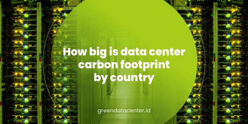 How big is the data center’s carbon footprint by country?